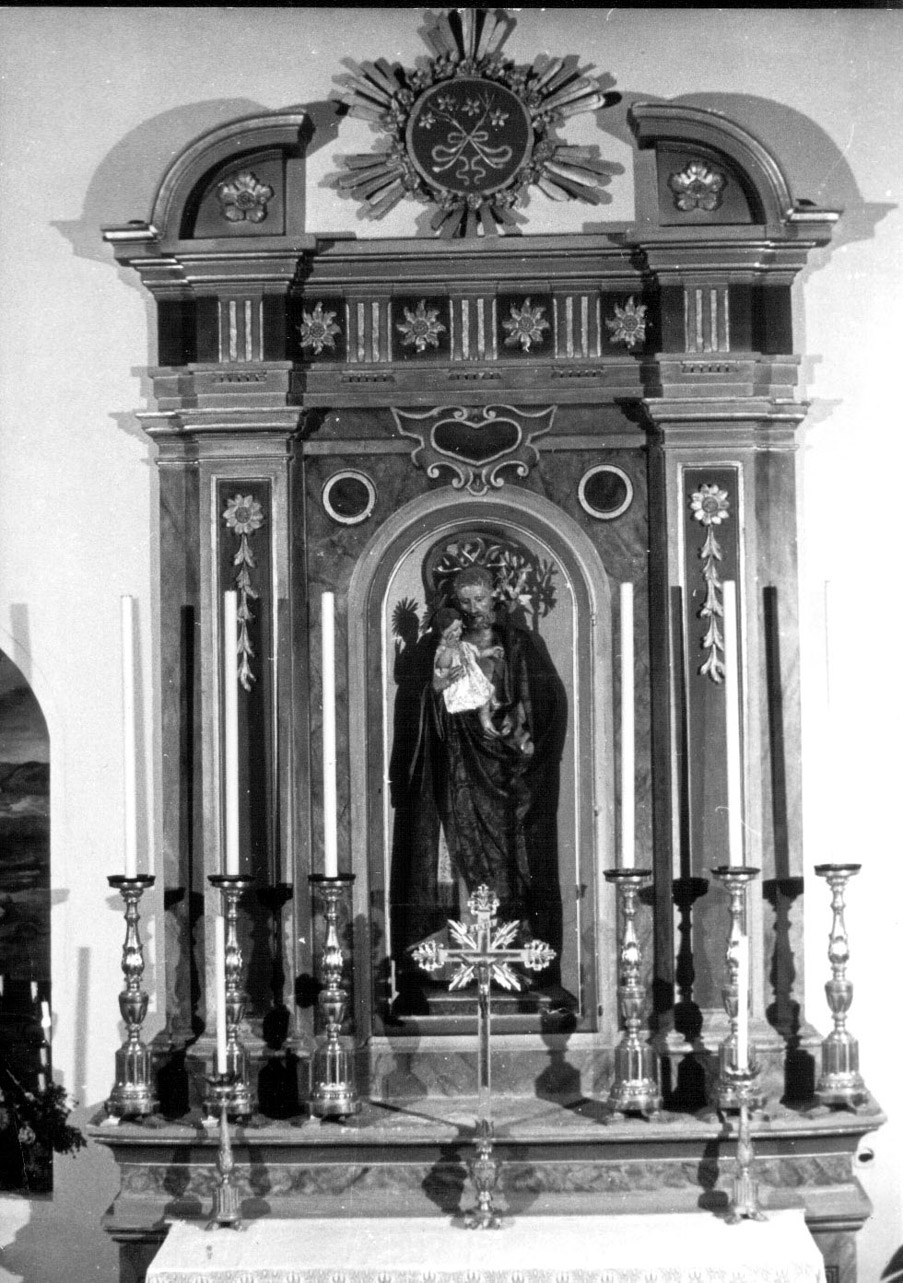 San Giuseppe e Gesù Bambino (statua, opera isolata) - ambito Italia centrale (sec. XVIII)