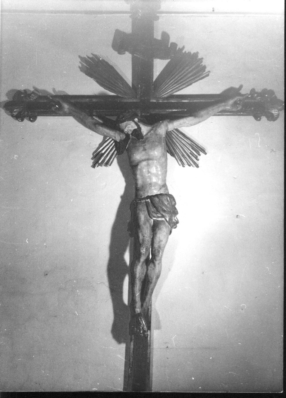 Cristo crocifisso dolente (crocifisso, opera isolata) - bottega Italia centrale (seconda metà sec. XVI)