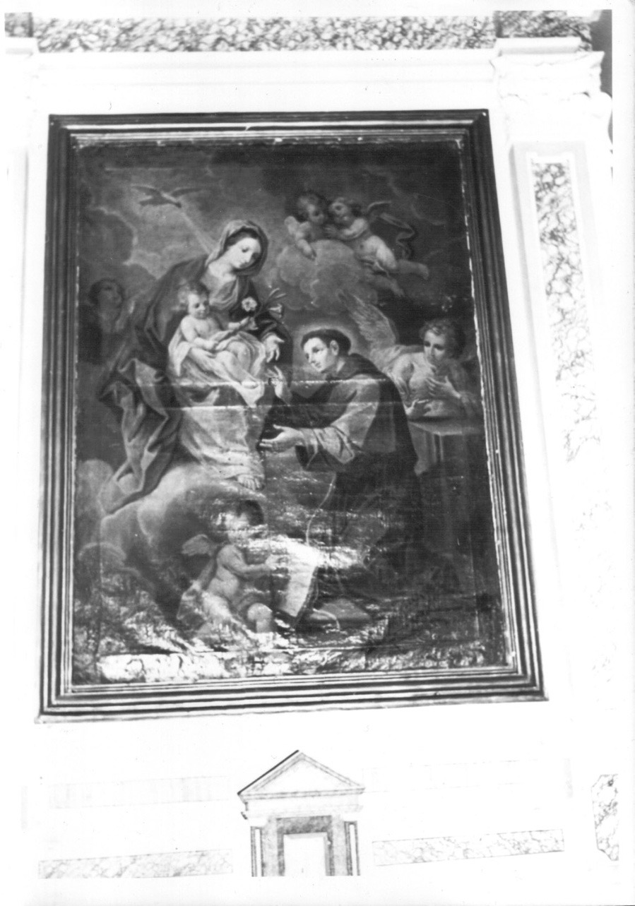 Madonna con Bambino e Sant'Antonio (dipinto, opera isolata) di Garbi Anton Maria (fine sec. XVIII)