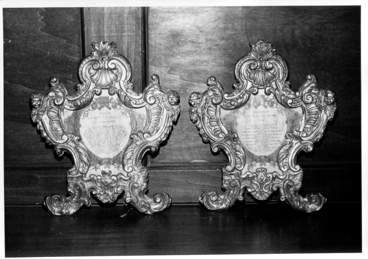 cartagloria, coppia - bottega Italia centrale (prima metà sec. XVIII)