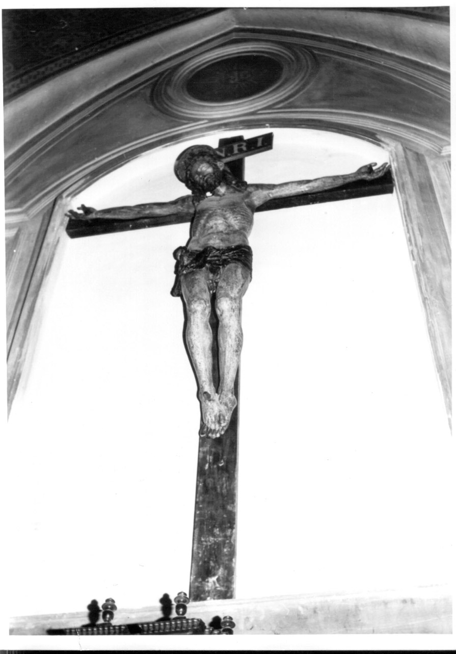 Cristo crocifisso (crocifisso, opera isolata) - bottega Italia centrale (fine/inizio secc. XV/ XVI)