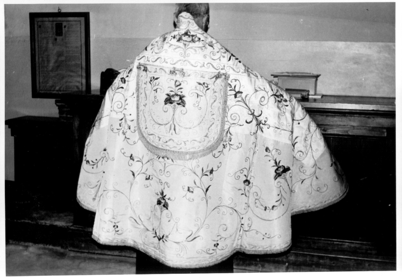 piviale, opera isolata - manifattura Italia centrale (seconda metà sec. XIX)