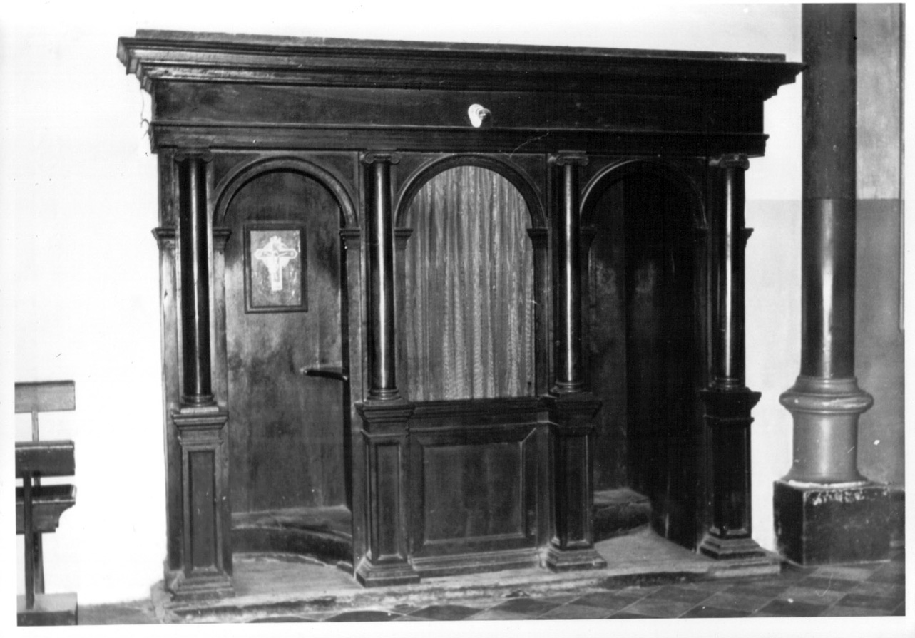 confessionale, coppia - bottega Italia centrale (metà sec. XIX)