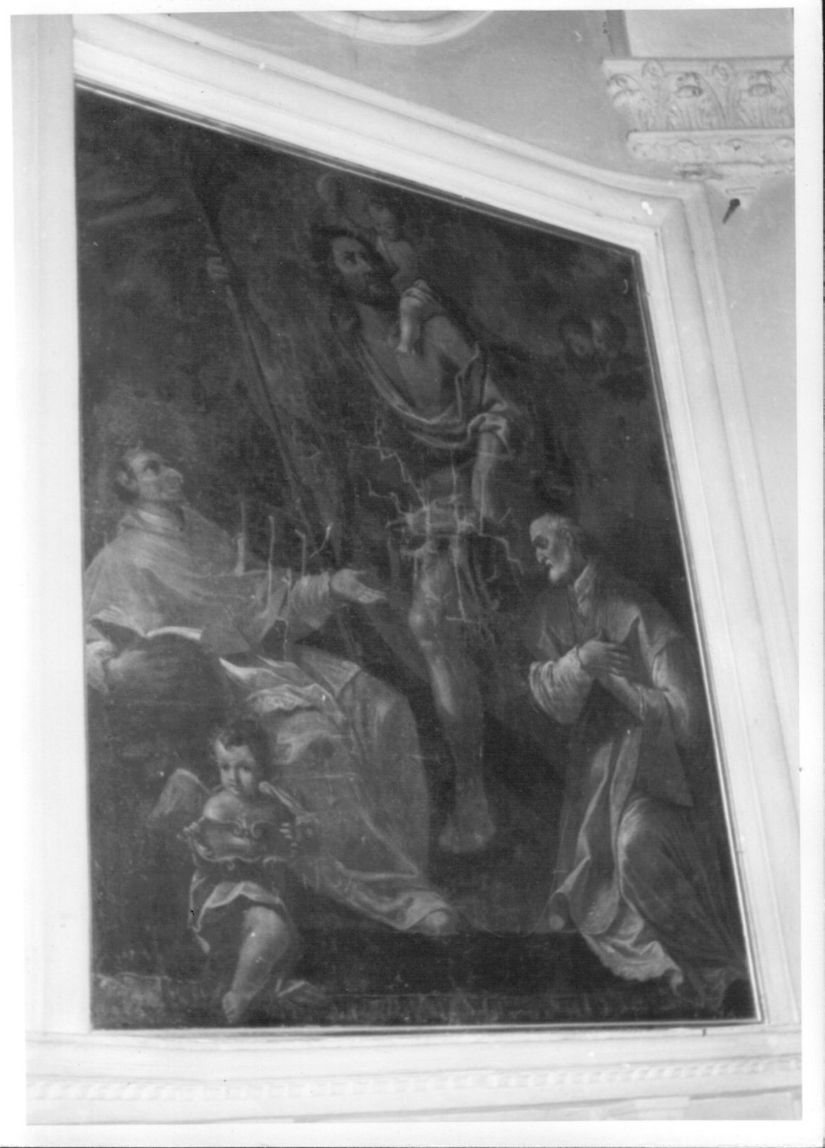 San Cristoforo (dipinto, opera isolata) di Garbi Anton Maria (attribuito) (seconda metà sec. XVIII)