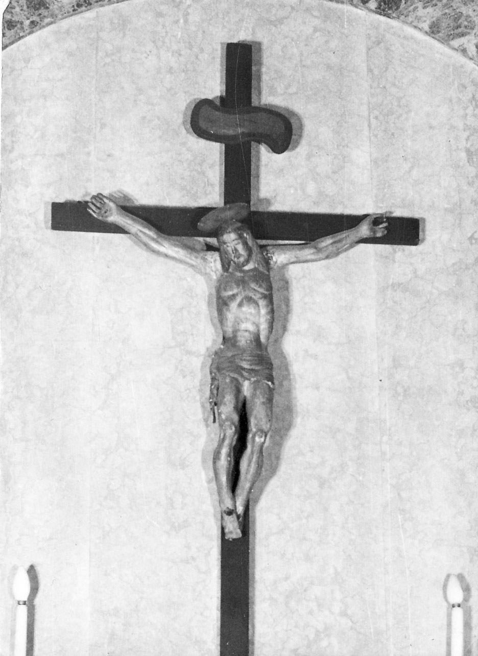 Cristo crocifisso (crocifisso, opera isolata) - bottega Italia centrale (sec. XVI)