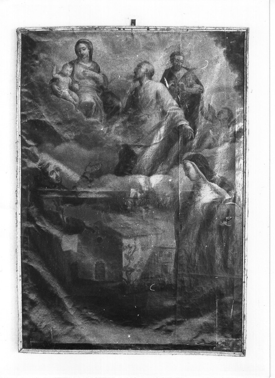 Madonna con Bambino e Santi (dipinto, opera isolata) di Appiani Andrea (fine sec. XVIII)