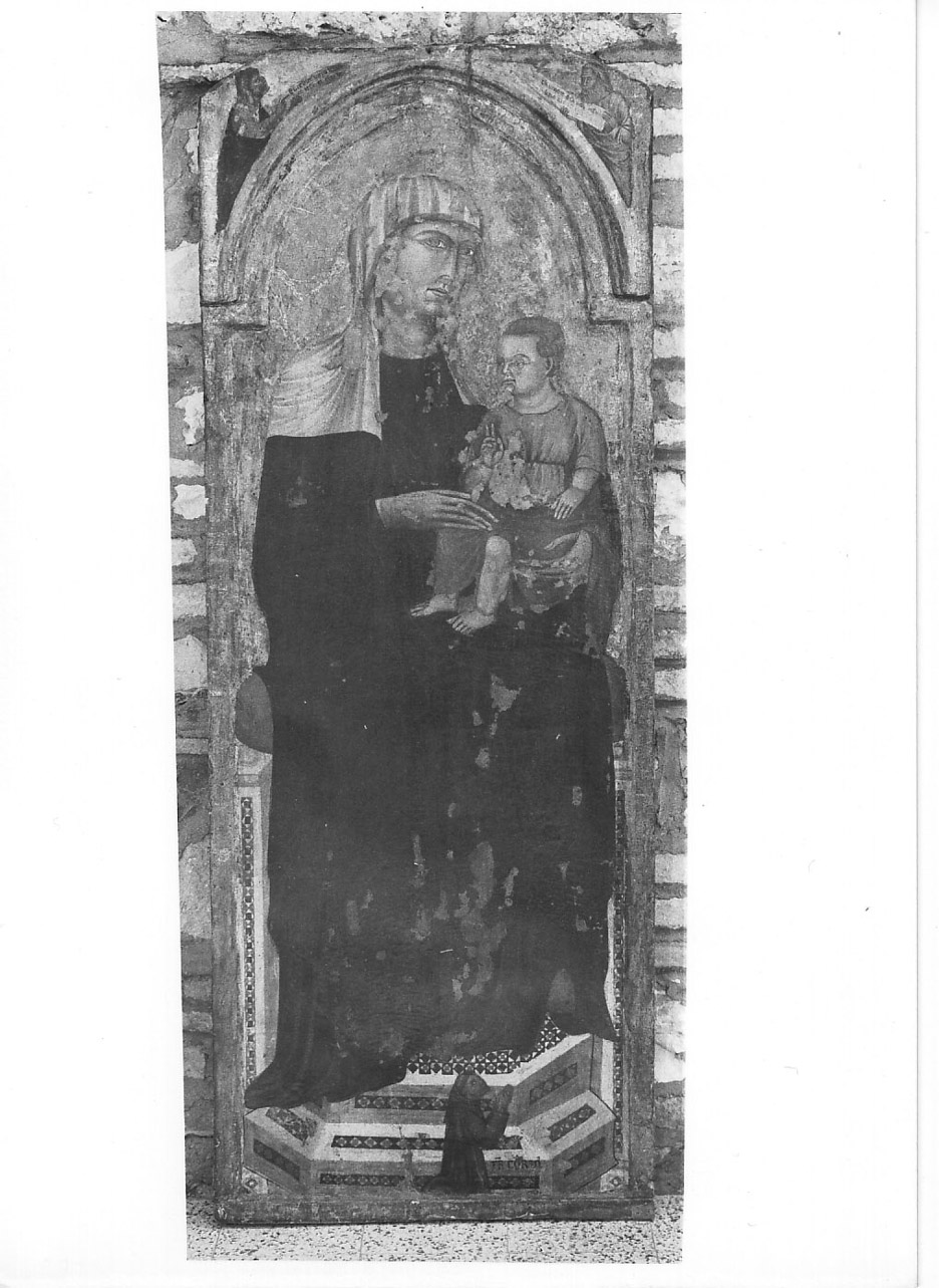 Madonna con Bambino (dipinto, opera isolata) di Maestro del Farneto (attribuito) (fine/inizio secc. XIII/ XIV)