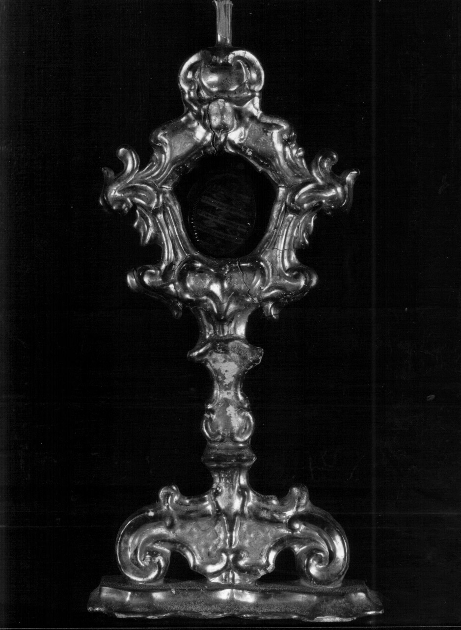 reliquiario - a ostensorio, opera isolata - bottega Italia centrale (sec. XVIII)