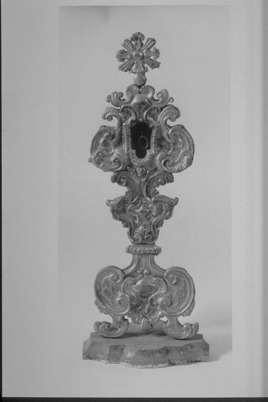 reliquiario - a ostensorio, serie - bottega Italia centrale (metà sec. XVIII)