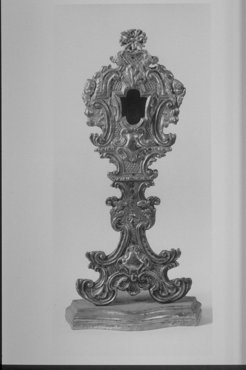 reliquiario - a ostensorio, serie - bottega Italia centrale (metà sec. XVIII)