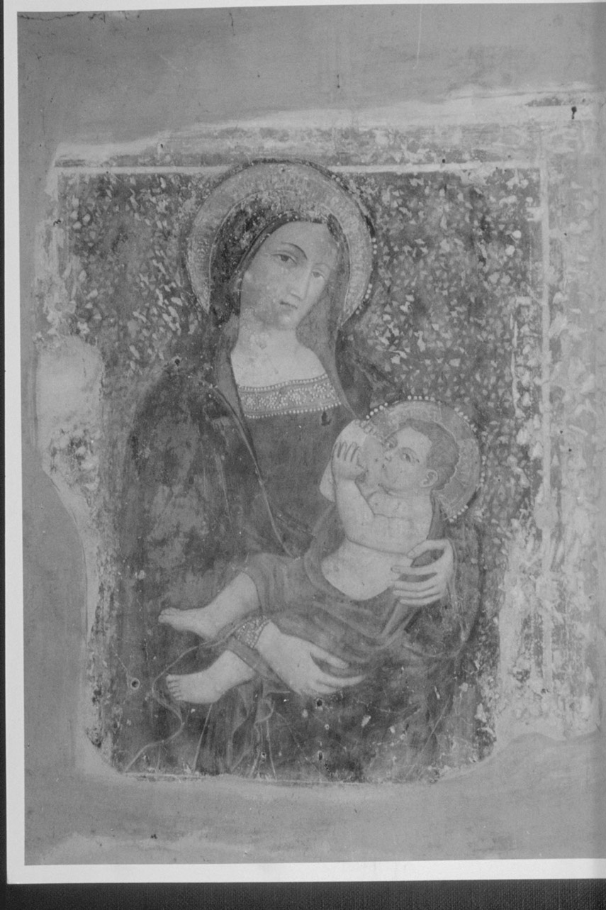 Madonna del Latte (dipinto, frammento) di Maestro di Narni del 1409 (attribuito) (inizio sec. XV)