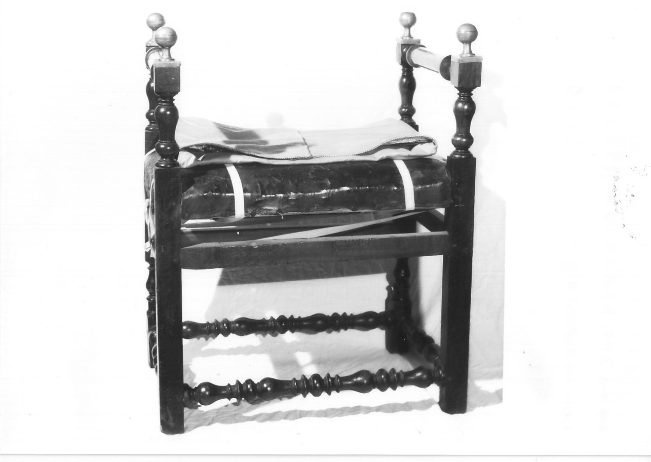 sgabello, opera isolata - bottega umbra (sec. XIX)