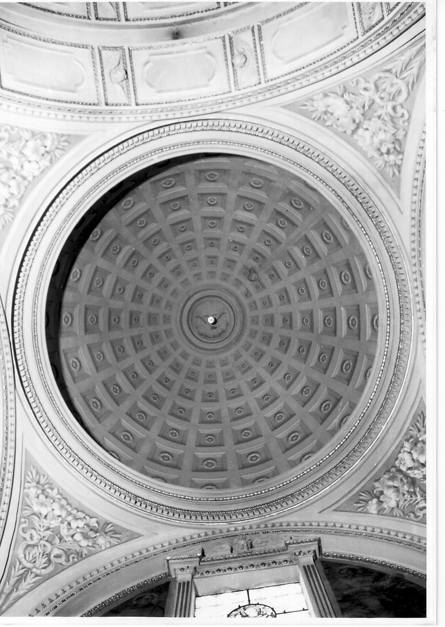motivi decorativi a cassettoni (decorazione pittorica, complesso decorativo) di Conti Giovanni Battista, Albani Alberto, Carlucci Alfredo (secondo quarto sec. XX)