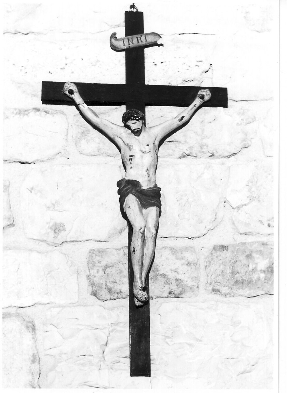 Cristo crocifisso (crocifisso, opera isolata) - bottega Italia centrale (inizio sec. XX)