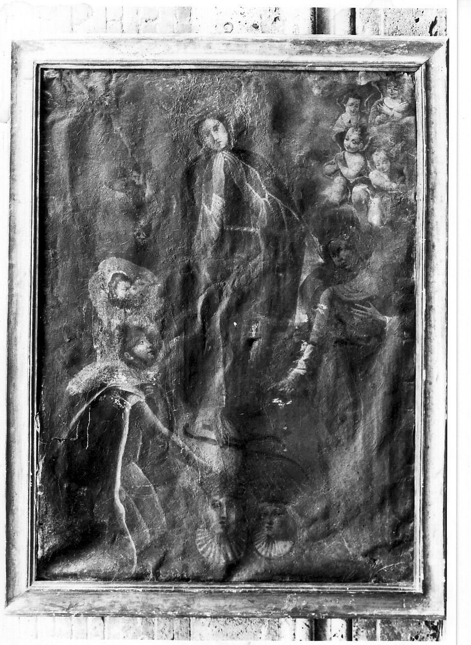 Immacolata Concezione e santi (dipinto, opera isolata) di Providoni Francesco (attribuito) (seconda metà sec. XVII)