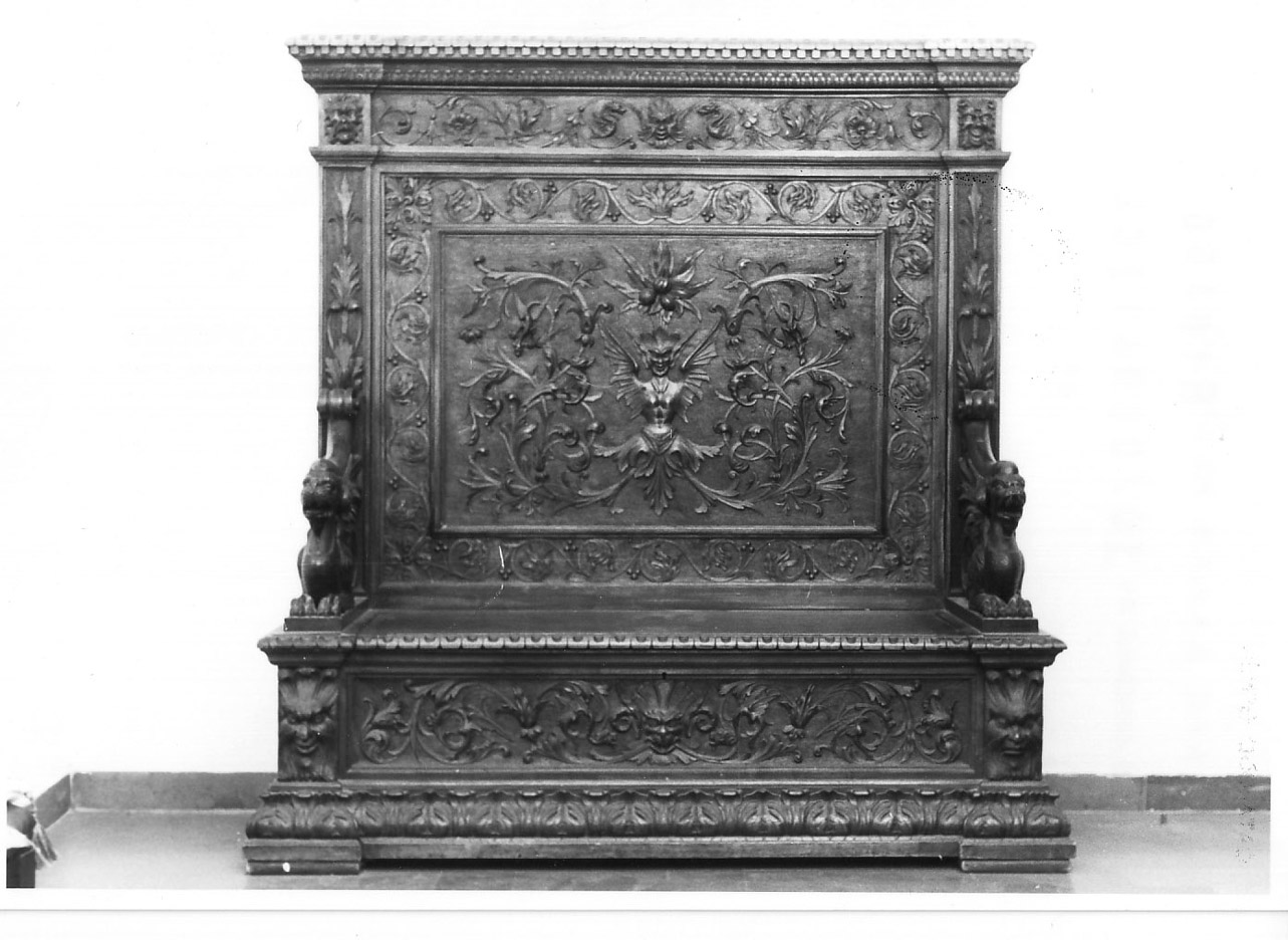 cassapanca, opera isolata - bottega Italia centrale (primo quarto sec. XX)