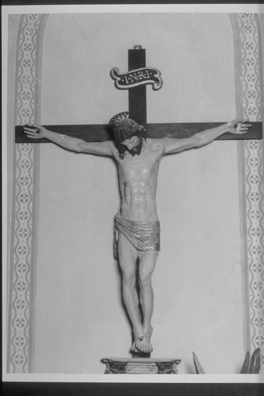 Cristo crocifisso (crocifisso, opera isolata) - ambito Italia centrale (fine/inizio secc. XV/ XVI)