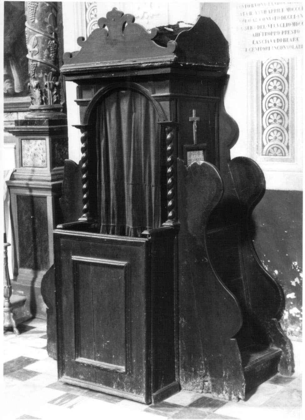 confessionale, serie - bottega Italia centrale (secc. XVIII/ XIX)