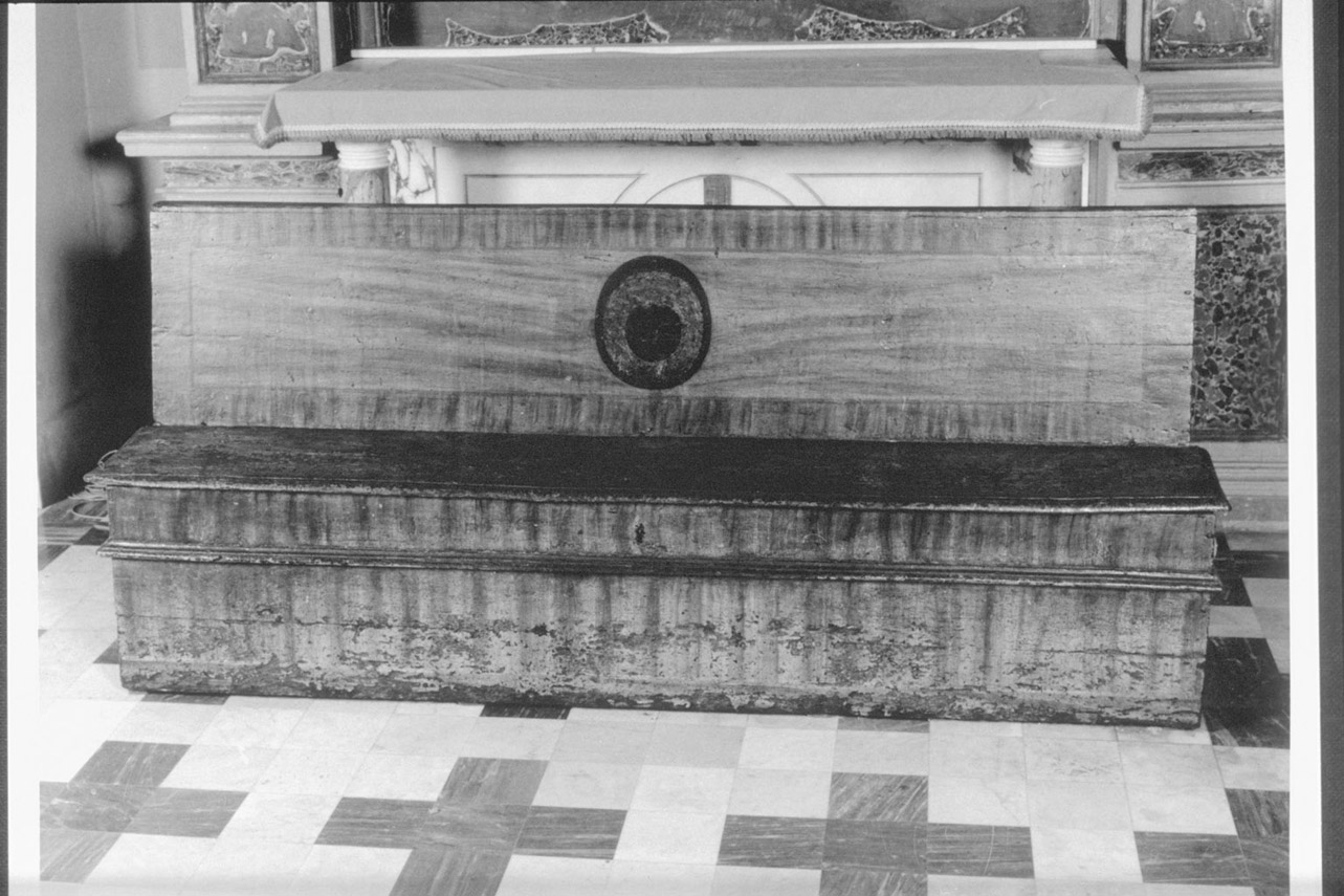 panca, opera isolata - bottega Italia centrale (fine/inizio secc. XVII/ XVIII)