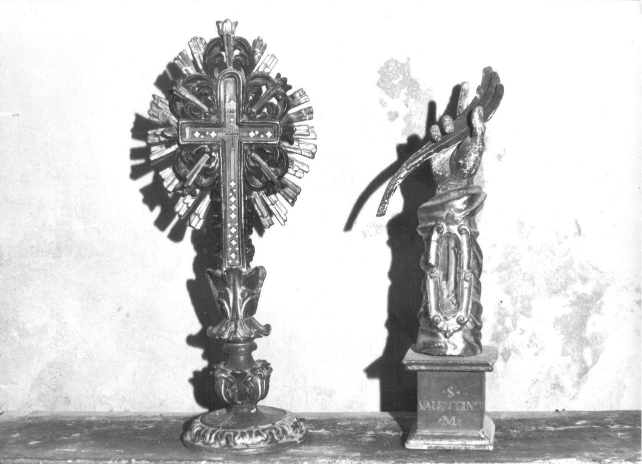stauroteca, opera isolata - bottega Italia centrale (sec. XVII)