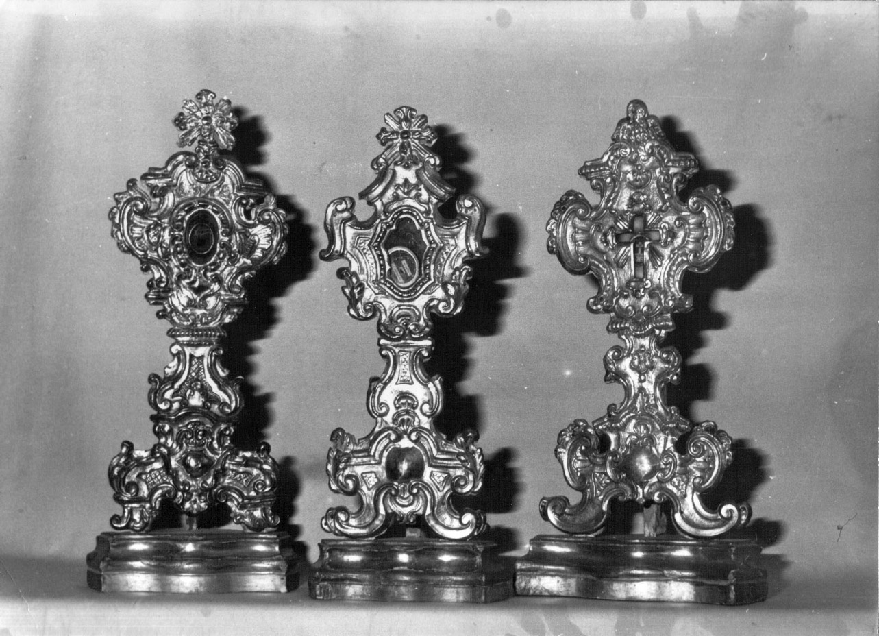 reliquiario - a ostensorio, opera isolata - bottega Italia centrale (prima metà sec. XVIII)