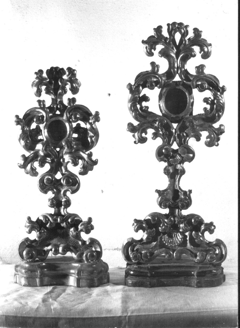 reliquiario - a ostensorio, opera isolata - bottega Italia centrale (prima metà sec. XVIII)