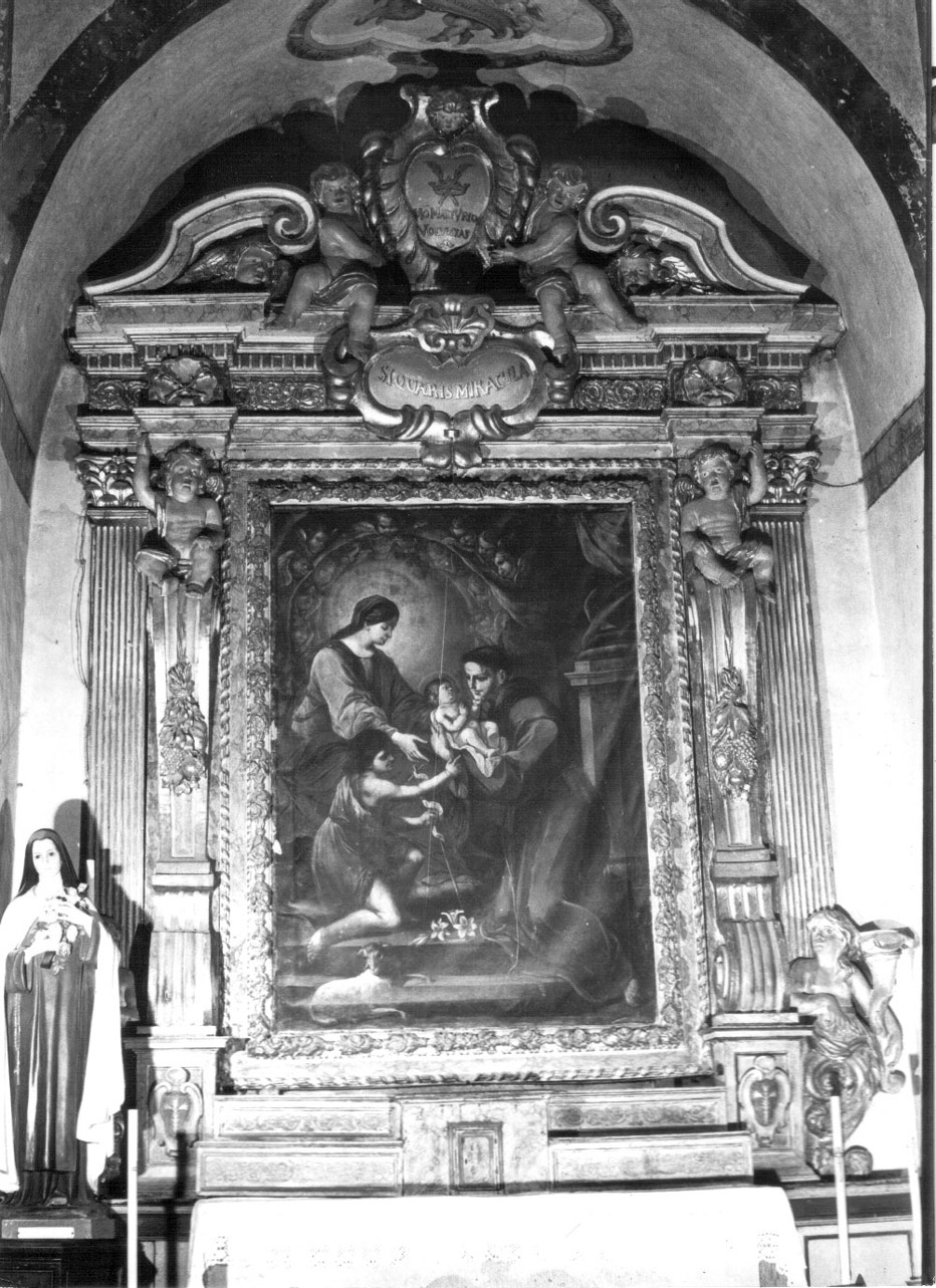 mostra d'altare, elemento d'insieme - bottega Italia centrale (prima metà sec. XVIII)