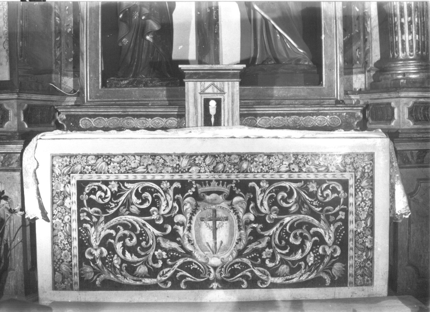 gradino d'altare, elemento d'insieme - bottega Italia centrale (seconda metà sec. XVII)