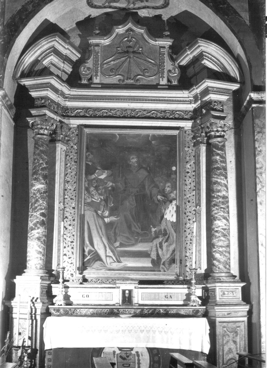 San Francesco d'Assisi veste i Terziari, San Francesco d'Assisi (dipinto, elemento d'insieme) - ambito Italia centrale (primo quarto sec. XVII)