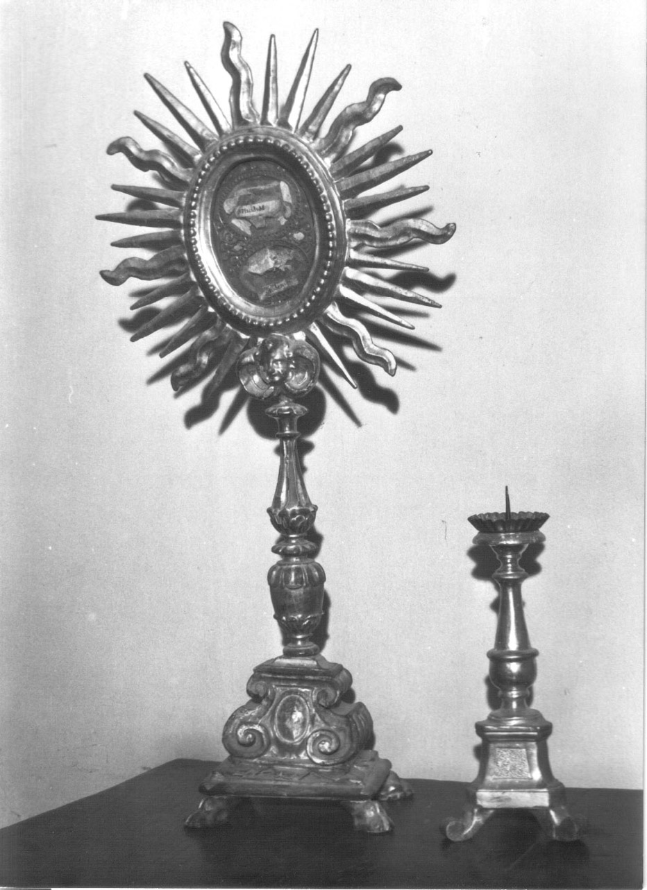 candeliere d'altare, serie - bottega Italia centrale (seconda metà sec. XVIII)