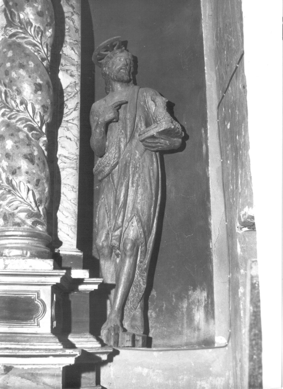 San Giovanni Battista (statua, elemento d'insieme) - bottega Italia centrale (seconda metà sec. XVI)
