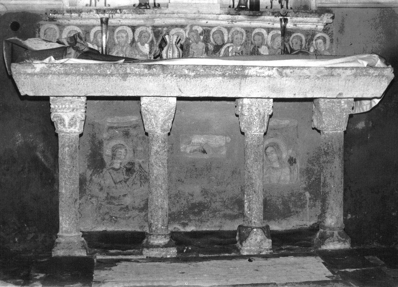 altare - a mensa, elemento d'insieme - bottega Italia centrale (secc. XI/ XII)