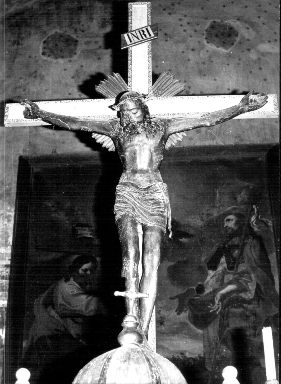 Cristo crocifisso (crocifisso, opera isolata) - bottega Italia centrale (secc. XVI/ XVII)