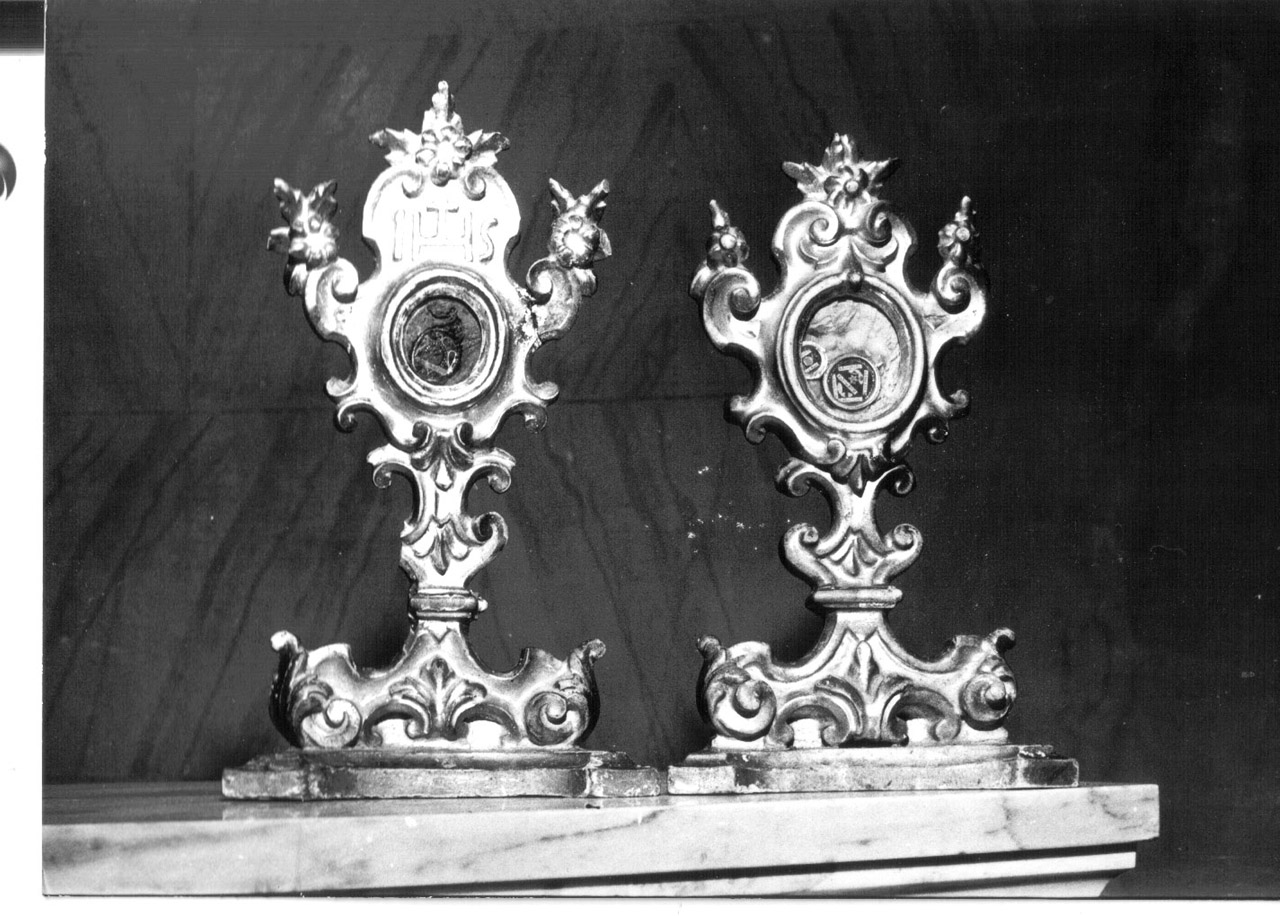 reliquiario - a ostensorio, opera isolata - bottega Italia centrale (prima metà sec. XVIII)