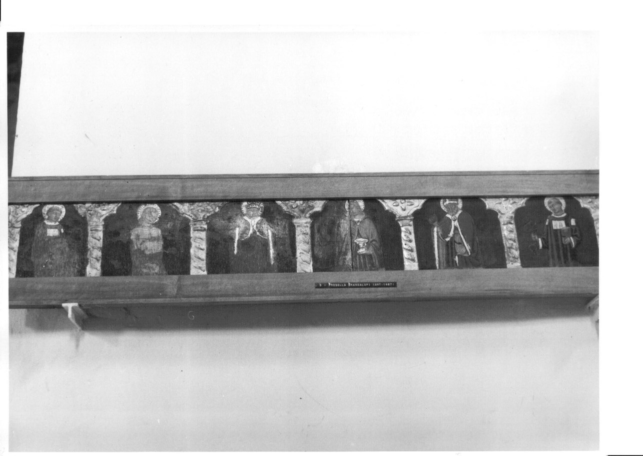 Santi (predella, elemento d'insieme) - ambito umbro (prima metà sec. XV)