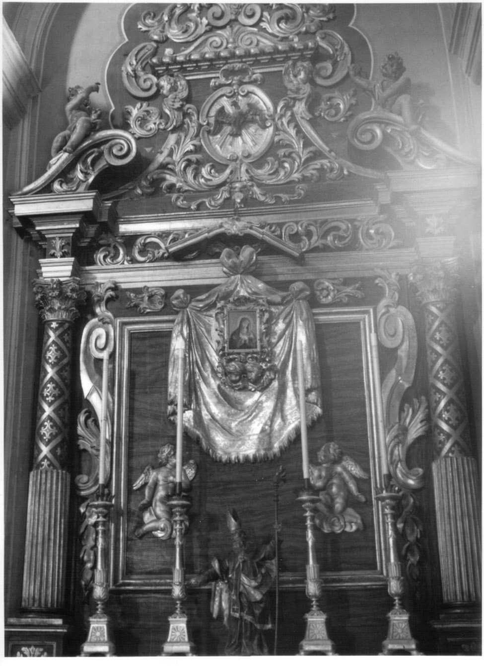 mostra d'altare, opera isolata - bottega Italia centrale (sec. XVIII)