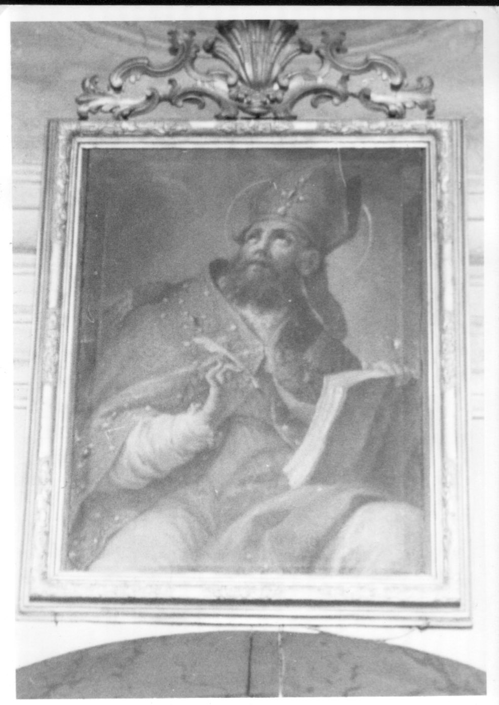 Sant'Agostino (dipinto, opera isolata) di Cerruti Michelangelo detto Candelottaro (secondo quarto sec. XVIII)