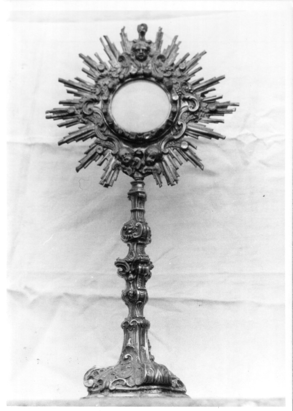 ostensorio - a raggiera, opera isolata - bottega Italia centrale (inizio sec. XIX)