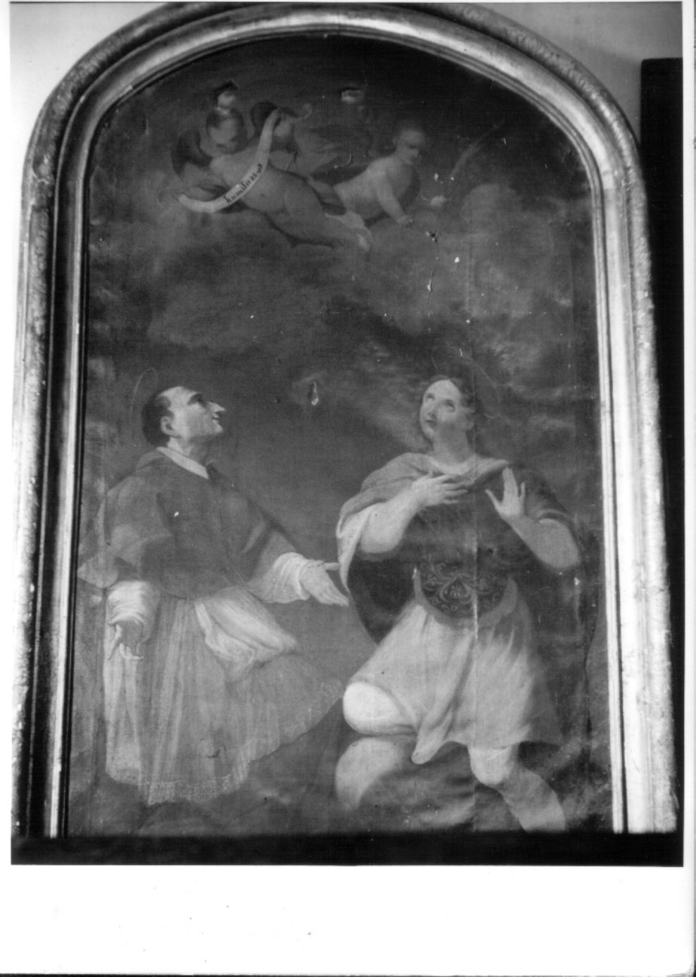 San Michele Arcangelo e San Carlo Borromeo (dipinto, opera isolata) - ambito Italia centrale (seconda metà sec. XVII)