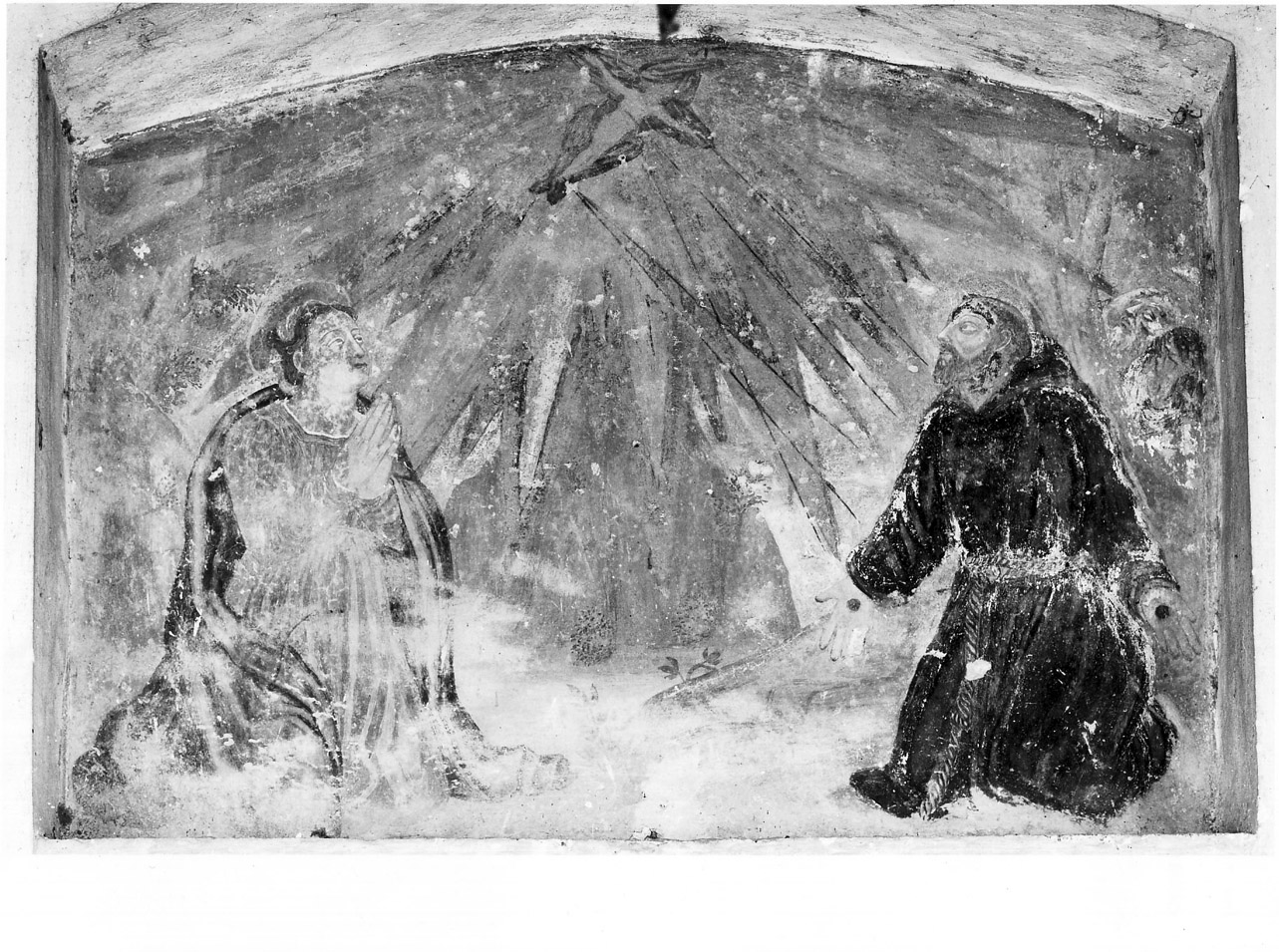 San Francesco d'Assisi riceve le stimmate (dipinto, opera isolata) - ambito Italia centrale (fine sec. XVI)