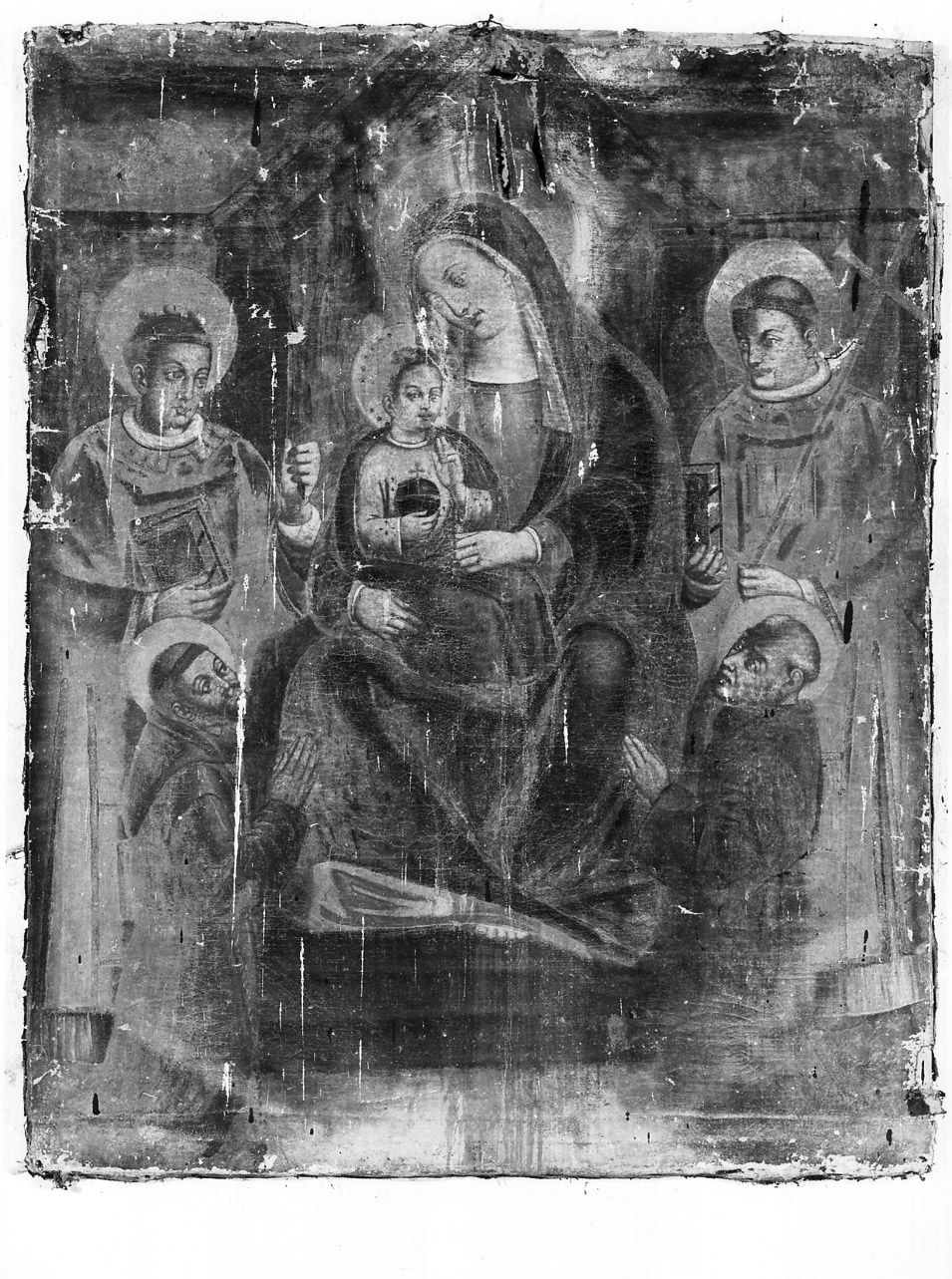 Madonna con Bambino e Santi (dipinto, opera isolata) - ambito Italia centrale (sec. XVII)