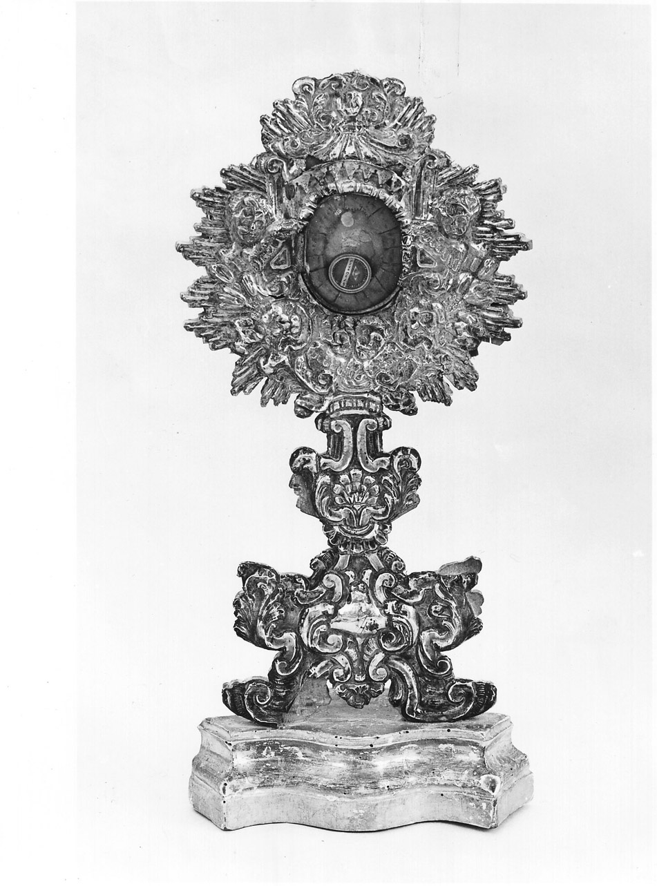 reliquiario - a ostensorio, opera isolata - bottega Italia centrale (sec. XVIII)