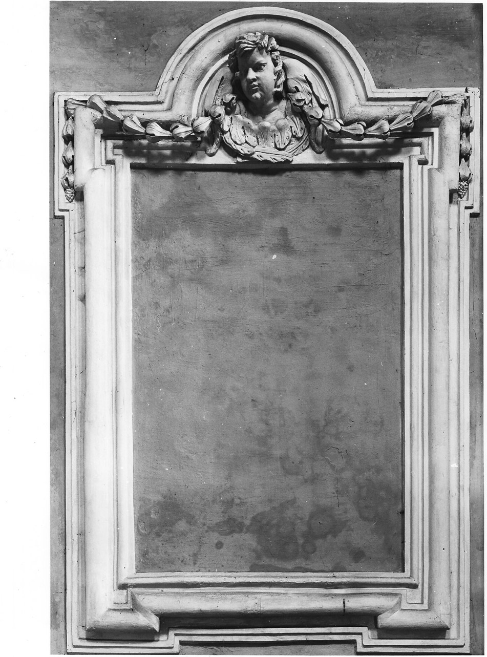 mostra di finestra, elemento d'insieme - bottega romana (prima metà sec. XVIII)