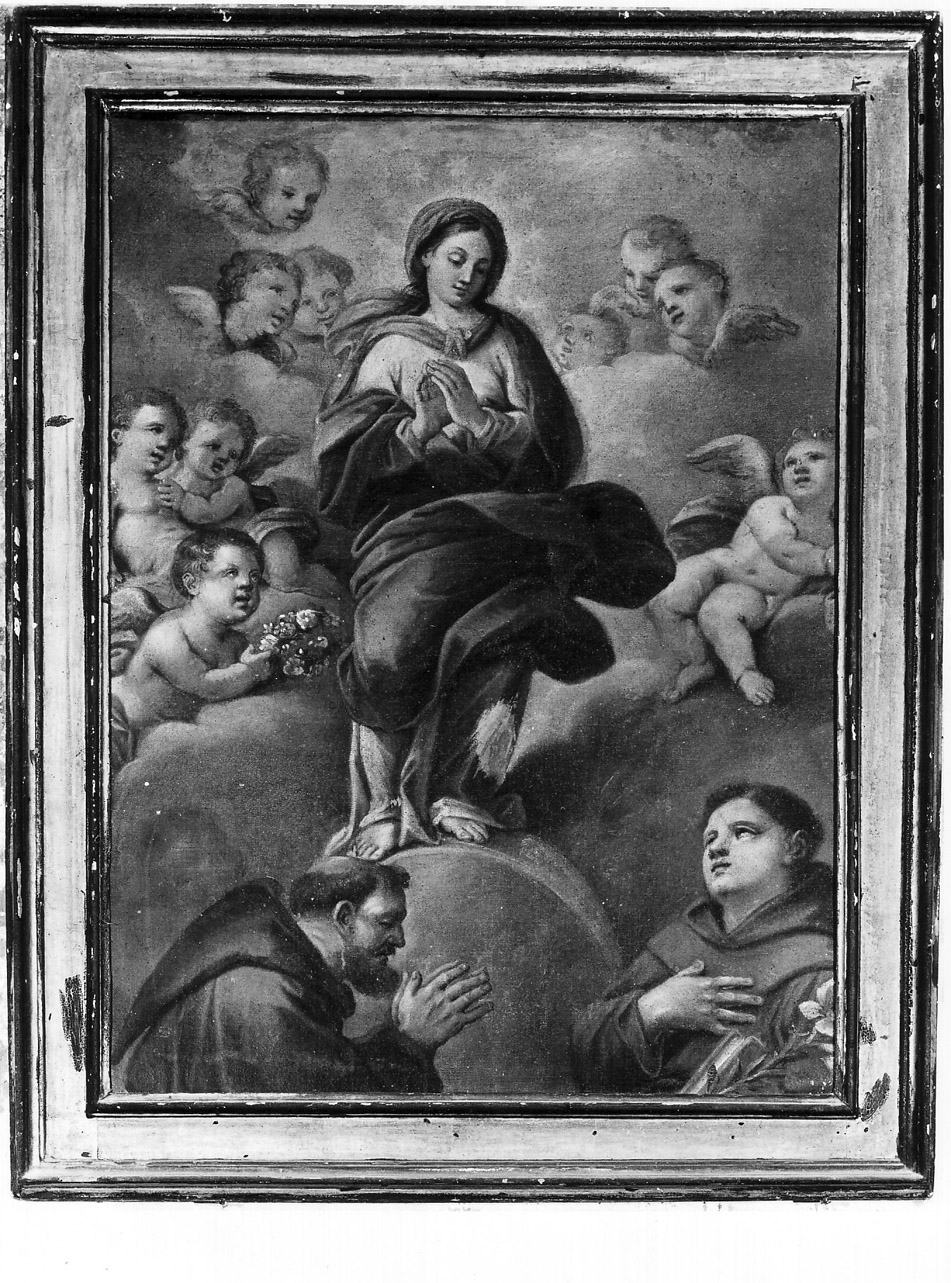 Madonna Immacolata e Santi (dipinto, opera isolata) - ambito romano (inizio sec. XVIII)