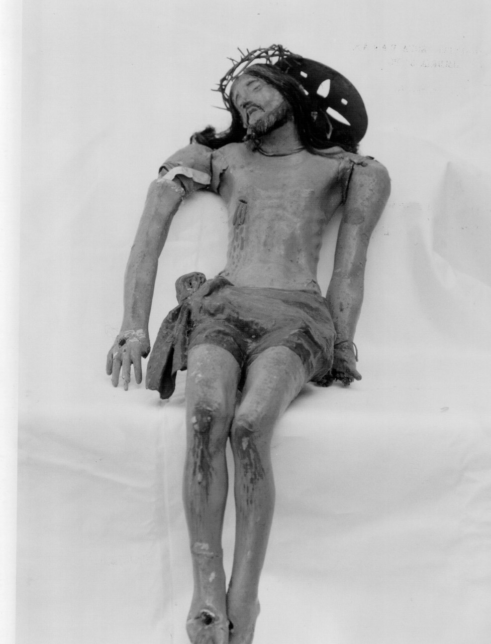 Cristo morto (scultura, opera isolata) - bottega umbra (sec. XVIII)