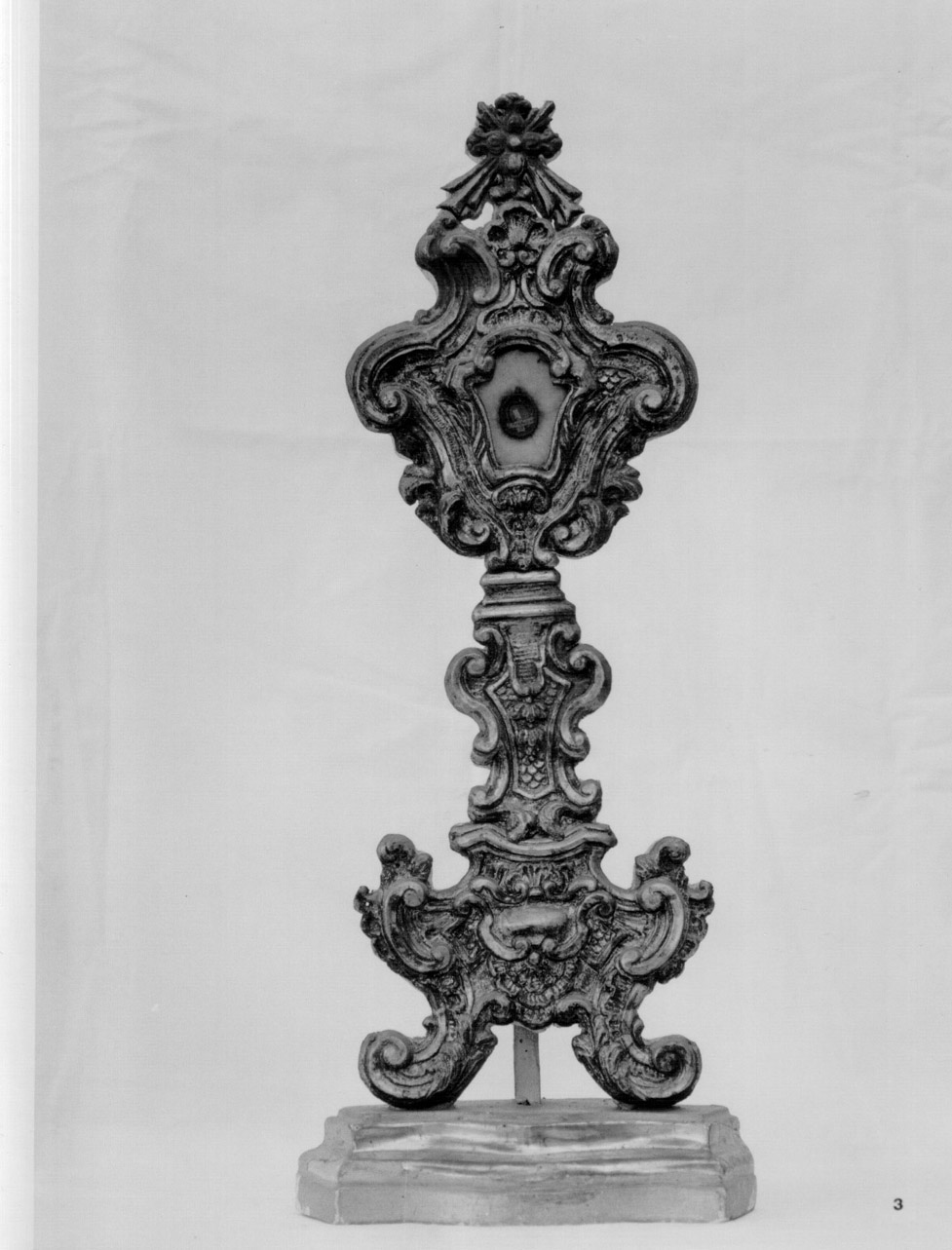 reliquiario - a ostensorio, opera isolata - bottega Italia centrale (sec. XVIII)