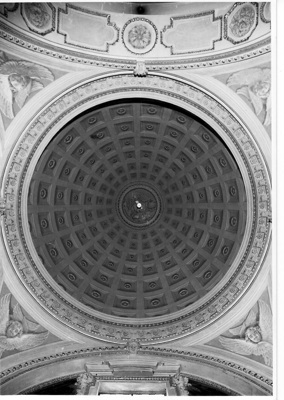 motivi decorativi a cassettoni (decorazione pittorica, complesso decorativo) di Conti Giovanni Battista, Albani Alberto, Carlucci Alfredo (secondo quarto sec. XX)