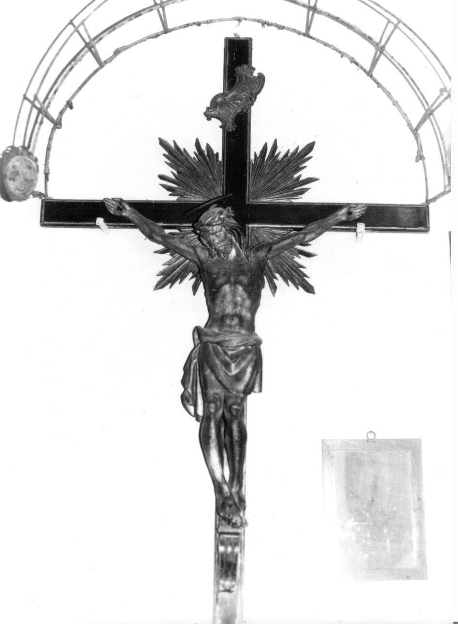Cristo crocifisso (croce processionale, opera isolata) - bottega Italia centrale (seconda metà sec. XVIII)