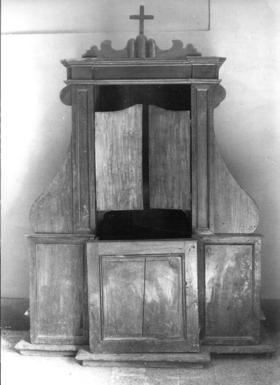 confessionale, opera isolata - bottega Italia centrale (sec. XVIII)