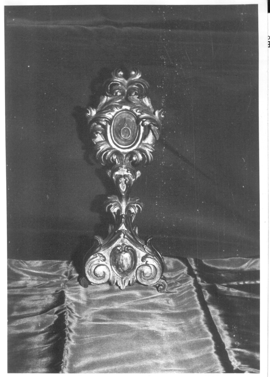 reliquiario - a ostensorio, opera isolata - bottega Italia centrale (seconda metà sec. XVII)